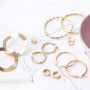 Boucles d&rsquo;oreilles tendance en m&eacute;tal et en acier inox !