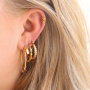 Boucles d&rsquo;oreilles tendance en m&eacute;tal et en acier inox !