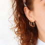 Boucles d&rsquo;oreilles tendance en m&eacute;tal et en acier inox !