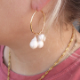 Fabriquez des bijoux minimalistes avec des perles d&rsquo;eau douce et des supports boucles d&rsquo;oreilles dor&eacute;s