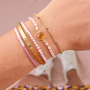 Bracelets et boucles d&rsquo;oreilles &eacute;l&eacute;gants avec les nouvelles perles &agrave; facettes cubes