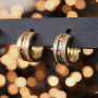 Magnifiques bijoux arc-en-ciel en Zirconium 