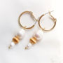Inspiration pour la confection d&rsquo;accessoires pour cheveux et de boucles d&rsquo;oreilles avec des perles d&rsquo;eau douce : 