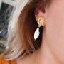 Inspiration pour la confection d&rsquo;accessoires pour cheveux et de boucles d&rsquo;oreilles avec des perles d&rsquo;eau douce : 