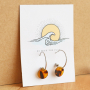 Ces boucles d&rsquo;oreilles peuvent &ecirc;tre confectionn&eacute;es avec la nouvelle collection d&rsquo;appr&ecirc;ts en acier inox :