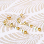 Ces boucles d&rsquo;oreilles tr&egrave;s tendance peuvent &ecirc;tre confectionn&eacute;es avec les appr&ecirc;ts de boucles d&rsquo;oreilles en m&eacute;tal DQ + acier inox :