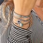 De magnifiques bagues et bracelets en acier inox avec une pierre naturelle !