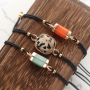 Vous pouvez fabriquer ces bijoux avec des pendentifs et connecteurs en pierre naturelle : 