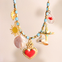 Inspiration bijoux d'&eacute;t&eacute; avec des breloques en m&eacute;tal DQ avec &eacute;mail