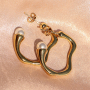 Mix&Match boucles d'oreilles en acier inoxydable