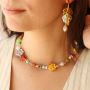 Cr&eacute;ez des colliers et des boucles d'oreilles avec les perles en c&eacute;ramique grecque Fleur