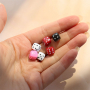 Inspiration de bijoux color&eacute;s avec des perles acryliques