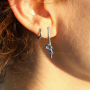 Inspiration avec des boucles d'oreilles en acier inoxydable