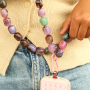 Perles acryliques avec d&eacute;tails en couleur dor&eacute; 