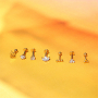 Inspiration avec des piercings en acier inoxydable