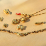 Inspiration avec des breloques et des perles de No&euml;l en acier inoxydable