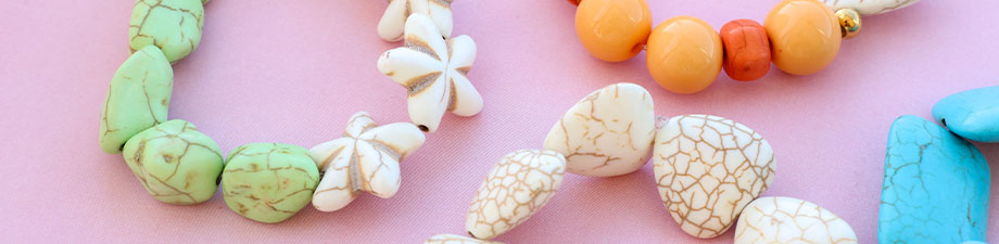 Superbe collection de perles en c&eacute;ramique