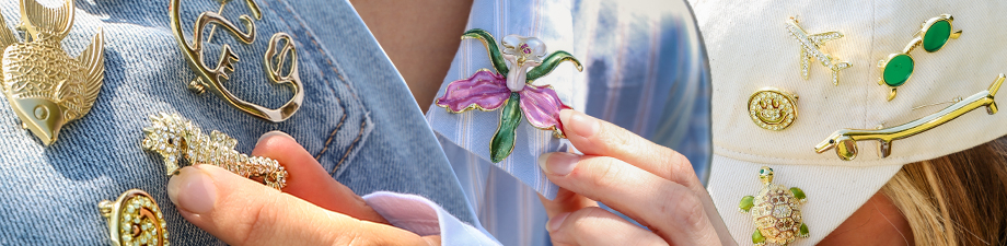 Broches tendance avec strass Sealife Broches tendance avec strass Sealife